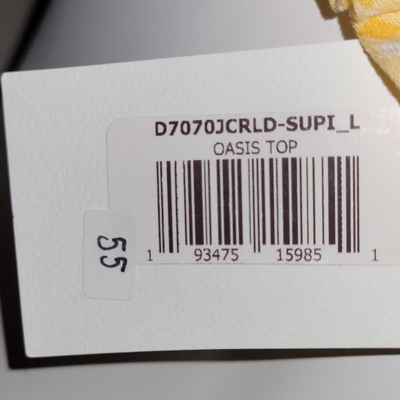 Dippin' Daisys Oasis tube top with ruffle trim. Size L. NWT - Picture 4 of 4